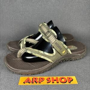 Skechers Outdoor Lifestyle Reggae Rasta 46444 Size Women`s 10 Green Camo Sandals